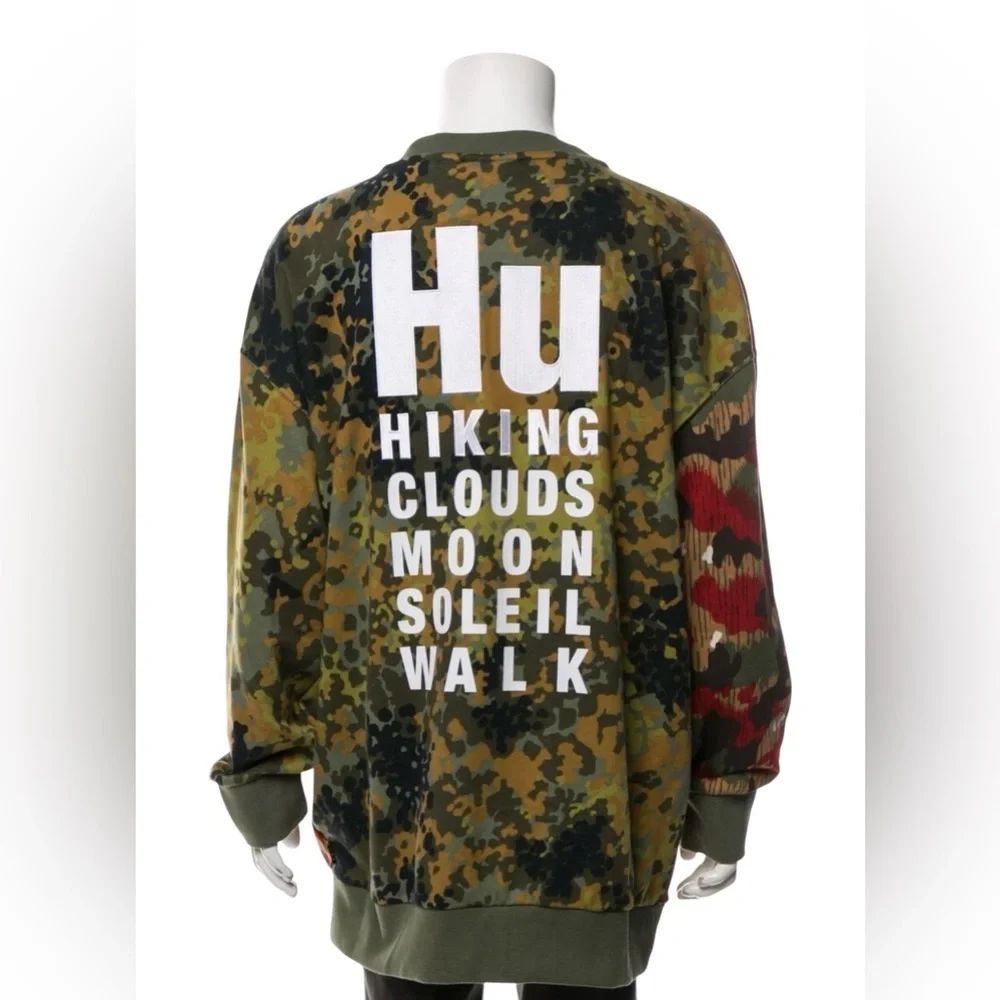 Pharrell Williams x Adidas Camouflage Sweatshirt - Green, Red, Brown